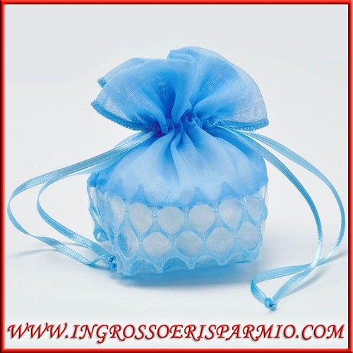 Sacchettini nascita organza - sacchettini,