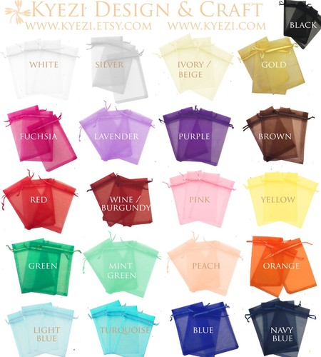 Sacchetti organza con coulisse