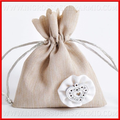 Sacchettini cuore confettata - sacchettini,