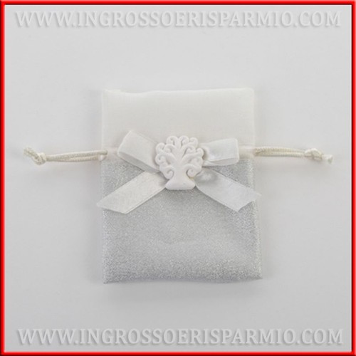 Sacchettini glitter argento - glitter,