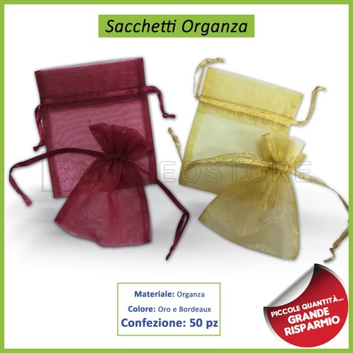 Sacchetti sacchettini organza - sacchettini,